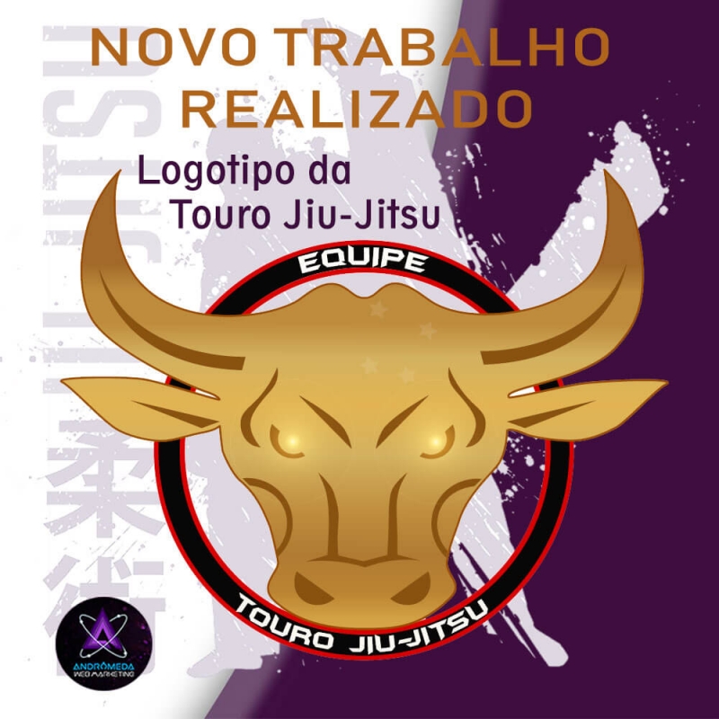 Novo Trabalho Realizado - Logotipo Touro Jiu-Jitsu